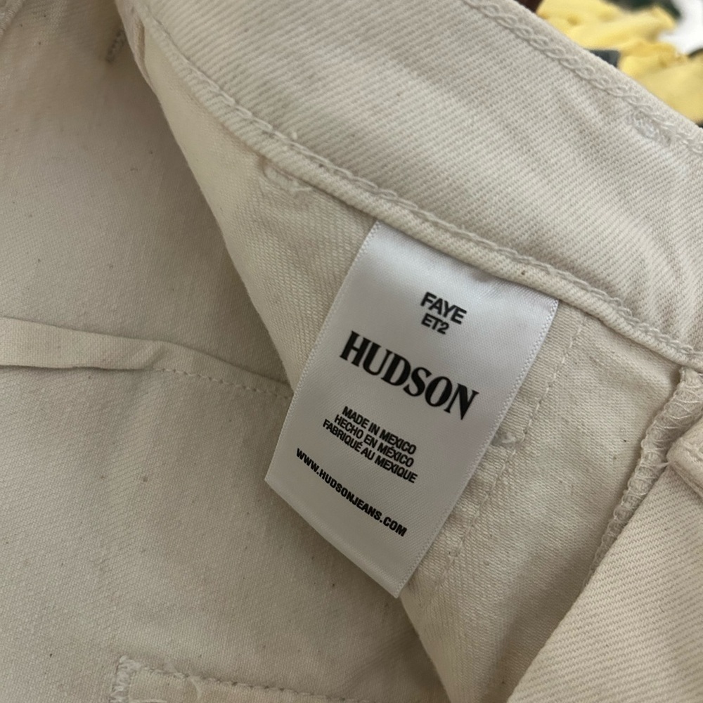 Hudson‎ Jeans Faye Utility Hi-rise Cargo Bootcut Pants Egret Size 28 - Picture 2 of 5